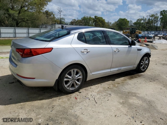 2011 Kia Optima EX with VIN KNAGN4A76B5103722, listed as a Copart auction lot 49847065 with 0 mi miles and Salvage Title. Bid and sale history available at carsss.com. Image 3.