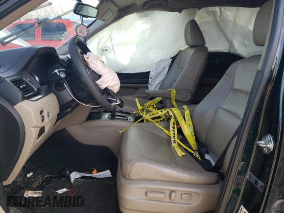 2017 Honda Pilot EX-L with VIN 5FNYF6H56HB008475, listed as a Copart auction lot 46135615 with 163,217 mi miles and Salvage Title. Bid and sale history available at DreamBid. Image 7.