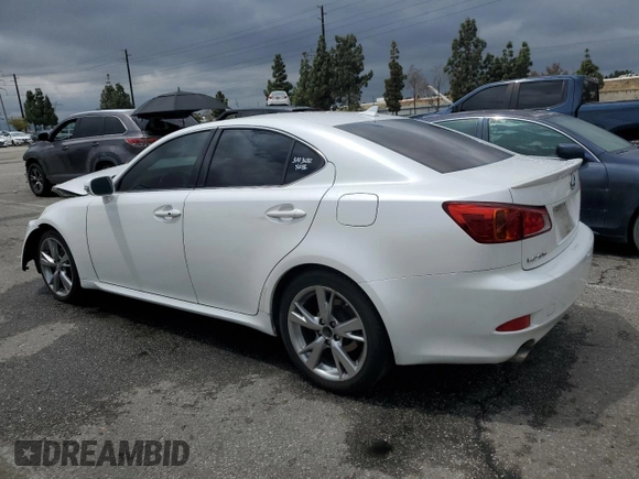 2010 Lexus IS 250 with VIN JTHBF5C20A5125178, listed as a Copart auction lot 55769825 with 190,247 mi miles and Clean title. Bid and sale history available at DreamBid. Image 2.