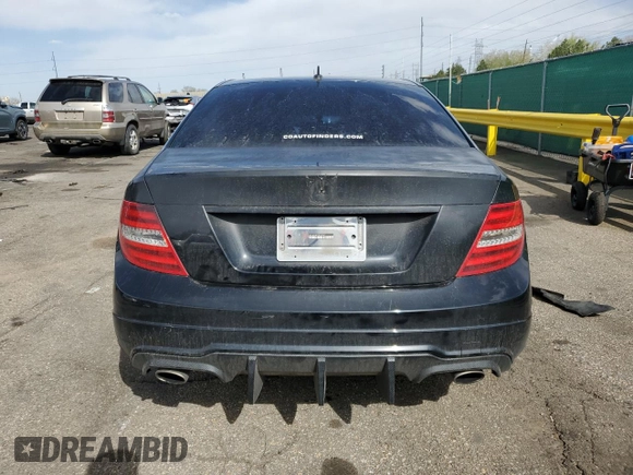 2013 Mercedes-Benz C 300 Sport with VIN WDDGF8AB7DR248667, listed as a Copart auction lot 53837375 with 53,973 mi miles and Salvage Title. Bid and sale history available at DreamBid. Image 6.