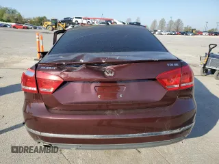 2013 Volkswagen Passat SE with VIN 1VWBN7A34DC089486, listed as a Copart auction lot 51779185 with Not provided miles and Non repairable. Bid and sale history available at DreamBid. Image 6.