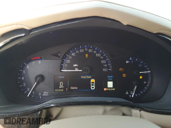 2015 Cadillac CTS Luxury AWD with VIN 1G6AX5SXXF0114445, listed as a Copart auction lot 52161005 with 40,402 mi miles and Salvage title. Bid and sale history available at DreamBid. Image 9.