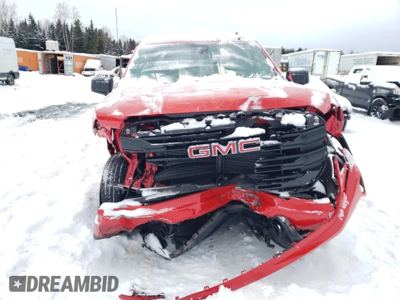 2024 GMC Sierra 1500 Pro with VIN 1GTUUAED8RZ203105, listed as a Copart auction lot 82623234 with 9,778 mi miles and Salvage Title. Bid and sale history available at carsss.com. Image 5.