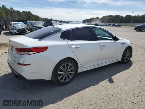 2019 Kia Optima LX with VIN 5XXGT4L33KG354373, listed as a Copart auction lot 47323175 with 130,137 mi miles and Salvage Title. Bid and sale history available at carsss.com. Image 3.