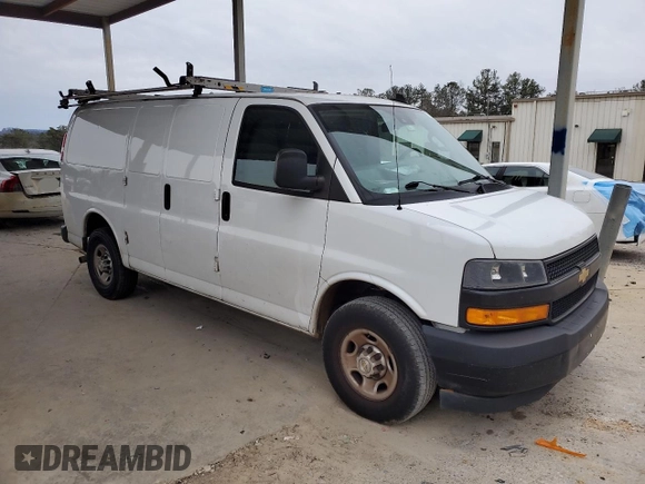 2020 Chevrolet Express Cargo Van with VIN 1GCWGAFP3L1263369, listed as a Copart auction lot 42049285 with 0 mi miles and Clean Title. Bid and sale history available at carsss.com. Image 4.