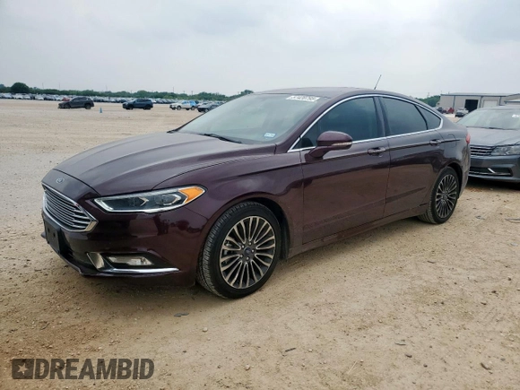 2017 Ford Fusion Titanium with VIN 3FA6P0K90HR178834, listed as a Copart auction lot 57420795 with 127,977 mi miles and Salvage title. Bid and sale history available at DreamBid. Image 1.