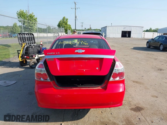2007 Chevrolet Aveo LS with VIN KL1TD56617B045173, listed as a IAAI auction lot 42420476 with 88,524 mi miles and . Bid and sale history available at DreamBid. Image 17.