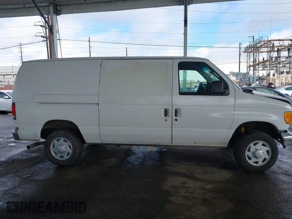 2005 Ford Econoline Cargo with VIN 1FTNE24L25HA10061, listed as a IAAI auction lot 41566517 with 247,777 mi miles and . Bid and sale history available at DreamBid. Image 13.