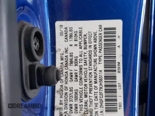 2018 Honda Civic Sedan EX with VIN 2HGFC2F7XJH565114, listed as a Copart auction lot 50799675 with 123,111 mi miles and Salvage Title. Bid and sale history available at carsss.com. Image 15.