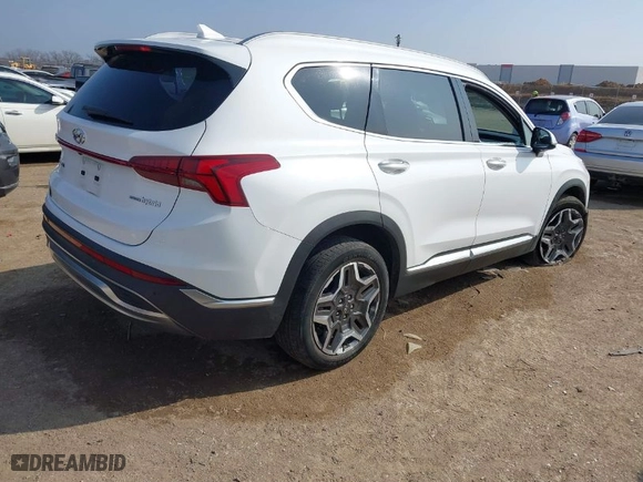 2022 Hyundai Santa Fe Hybrid SEL Premium with VIN KM8S3DA15NU034056, listed as a IAAI auction lot 41520781 with 67,816 mi miles. Bid and sale history available at carsss.com. Image 4.