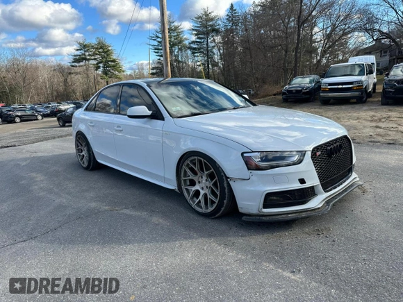 2015 Audi S4 Premium Plus with VIN WAUBGAFL6FA001584, listed as a Copart auction lot 83120324 with 196,598 mi miles and Clean Title. Bid and sale history available at carsss.com. Image 4.