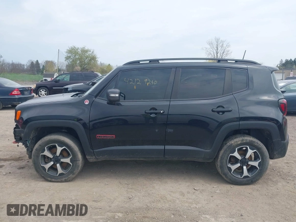2019 Jeep Renegade Trailhawk with VIN ZACNJBC14KPK76923, listed as a IAAI auction lot 42129210 with 100,238 mi miles and . Bid and sale history available at DreamBid. Image 14.