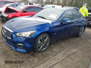 2017 Infiniti Q50 Premium with VIN JN1EV7AR1HM840017, listed as a IAAI auction lot 41006689 with Not provided miles and . Bid and sale history available at DreamBid. Image 2.