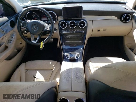2016 Mercedes-Benz C 300 with VIN 55SWF4JB3GU116285, listed as a Copart auction lot 50949885 with 208,541 mi miles and Salvage Title. Bid and sale history available at carsss.com. Image 8.