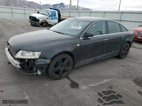 2008 Audi A6 with VIN WAUDV74F88N089841, listed as a Copart auction lot 86349664 with 150960 miles and Clean Title. Bid and sale history available at carsss.com. Image 1.