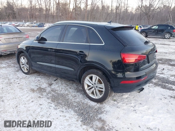 2017 Audi Q3 Premium Plus with VIN WA1HCCFS2HR017095, listed as a IAAI auction lot 41414567 with 102,475 mi miles and . Bid and sale history available at DreamBid. Image 3.