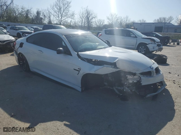 2016 BMW M4 with VIN WBS3R9C53GK336943, listed as a Copart auction lot 52157535 with 103,850 mi miles and Salvage Title. Bid and sale history available at carsss.com. Image 4.