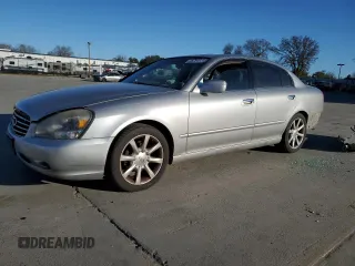 2003 Infiniti Q45 z VIN JNKBF01A03M100593, wystawiony jako Copart lot #46794035 z przebiegiem 181 642 mil mil oraz Szkody całkowita. Historia ofert i sprzedaży dostępna na DreamBid. Obrazek 1.