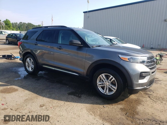 2023 Ford Explorer XLT with VIN 1FMSK7DH9PGB45255, listed as a Copart auction lot 57446875 with 11,782 mi miles and Salvage title. Bid and sale history available at DreamBid. Image 4.