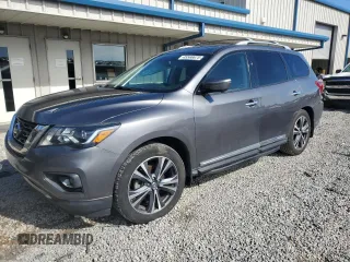 2017 Nissan Pathfinder S with VIN 5N1DR2MN2HC902549, listed as a Copart auction lot 45566675 with 124,564 mi miles and Salvage Title. Bid and sale history available at carsss.com. Image 1.