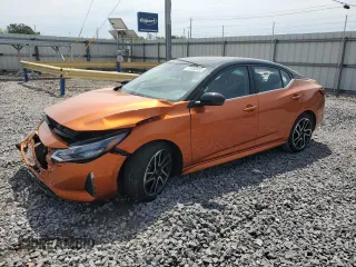 2025 Nissan Sentra SR with VIN 3N1AB8DV8SY228827, listed as a Copart auction lot 51458005 with 2,123 mi miles and Salvage Title. Bid and sale history available at DreamBid. Image 1.