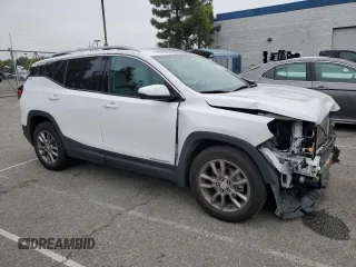 2022 GMC Terrain SLT with VIN 3GKALPEV0NL211156, listed as a Copart auction lot 55300465 with 57,319 mi miles and Salvage Title. Bid and sale history available at DreamBid. Image 4.