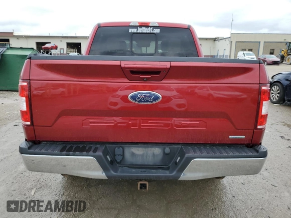 2018 Ford F-150 XL with VIN 1FTEW1EP0JKF12413, listed as a Copart auction lot 54710955 with 190,931 mi miles and Clean title. Bid and sale history available at DreamBid. Image 6.