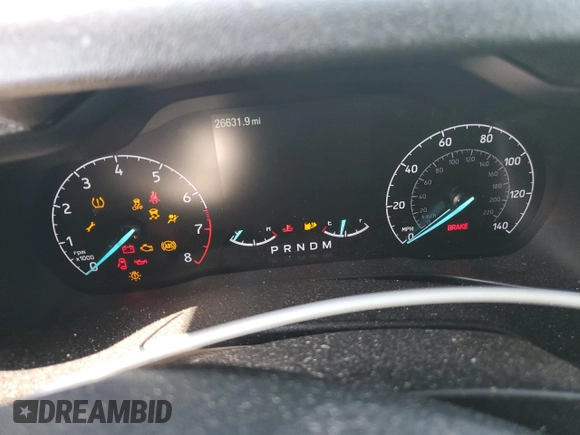 2021 Ford Transit Connect XLT with VIN NM0GE9F24M1487133, listed as a Copart auction lot 60224185 with 26,631 mi miles and Clean title. Bid and sale history available at DreamBid. Image 9.