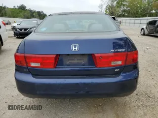 2005 Honda Accord EX with VIN 1HGCM567X5A079182, listed as a Copart auction lot 50696665 with 186,410 mi miles and Salvage Title. Bid and sale history available at DreamBid. Image 6.
