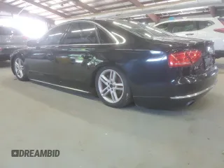 2013 Audi A8 3.0L with VIN WAUAGAFD1DN030212, listed as a Copart auction lot 60301465 with 109,730 mi miles and Clean title. Bid and sale history available at DreamBid. Image 2.