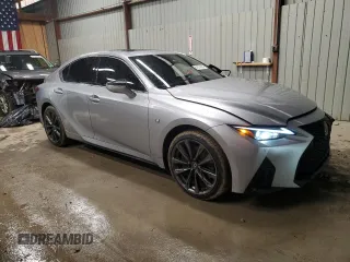 2024 Lexus IS 350 F Sport with VIN JTHGZ1E29R5034442, listed as a Copart auction lot 81814194 with 2,838 mi miles and Salvage title. Bid and sale history available at DreamBid. Image 4.