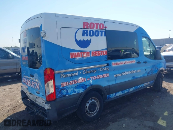 2017 Ford Transit with VIN 1FTYE1CM4HKB06427, listed as a IAAI auction lot 40597787 with 206,386 mi miles and . Bid and sale history available at DreamBid. Image 4.