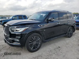 2020 Infiniti QX80 LUXE with VIN JN8AZ2NF3L9700036, listed as a Copart auction lot 54631525 with 65,848 mi miles and Clean Title. Bid and sale history available at carsss.com. Image 1.