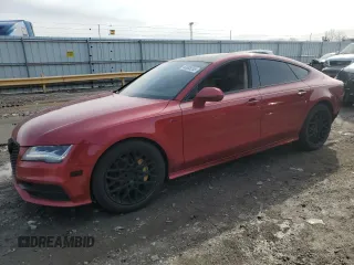 2012 Audi A7 Prestige z VIN WAU2GAFC5CN155806, wystawiony jako Copart lot #49988255 z przebiegiem 141 604 mil mil oraz Szkody całkowita. Historia ofert i sprzedaży dostępna na DreamBid. Obrazek 1.