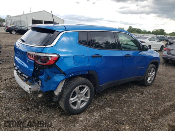 2024 Jeep Compass Sport with VIN 3C4NJDAN5RT576865, listed as a Copart auction lot 58036235 with 9,890 mi miles and Salvage title. Bid and sale history available at DreamBid. Image 3.