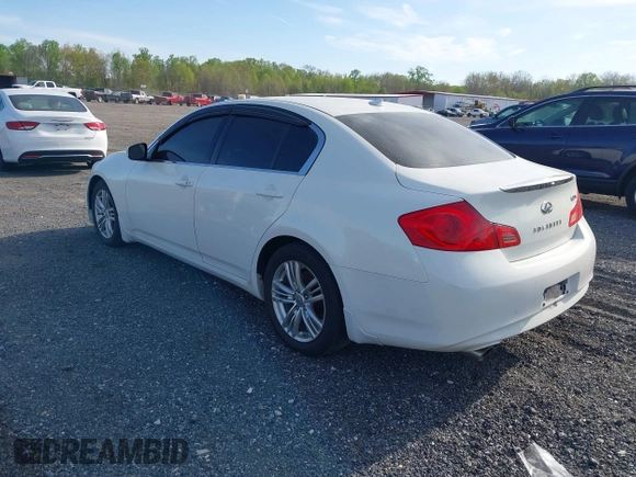 2012 Infiniti G25 Sedan x with VIN JN1DV6AR4CM860776, listed as a IAAI auction lot 42084208 with 128,071 mi miles. Bid and sale history available at carsss.com. Image 3.