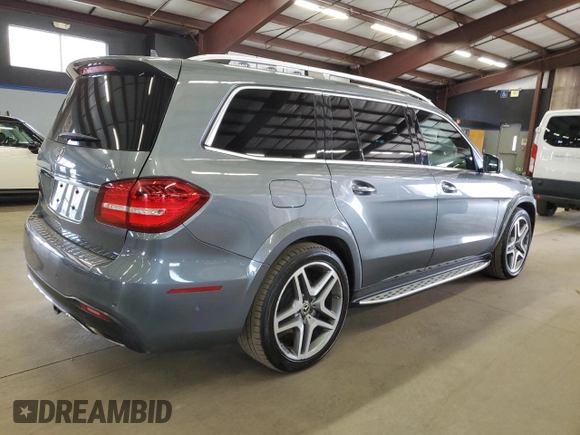 2017 Mercedes-Benz GLS 550 z VIN 4JGDF7DE8HA906607, wystawiony jako Copart lot #54555835 z przebiegiem 124 702 mil mil oraz Czysty tytuł • Clean title. Historia ofert i sprzedaży dostępna na DreamBid. Obrazek 3.