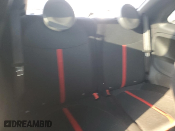 2015 FIAT 500 Abarth with VIN 3C3CFFFHXFT597430, listed as a Copart auction lot 55706425 with 67,026 mi miles and Salvage title. Bid and sale history available at DreamBid. Image 10.