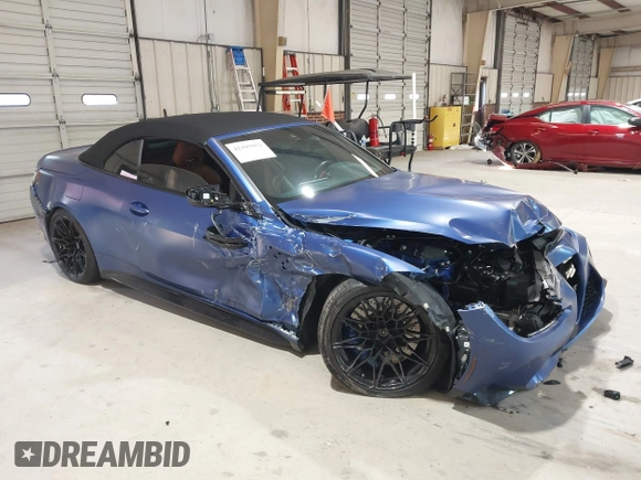 2023 BMW M4 Competition xDrive with VIN WBS33BA06PCL41709, listed as a IAAI auction lot 42395952 with 24,066 mi miles and . Bid and sale history available at DreamBid. Image 1.