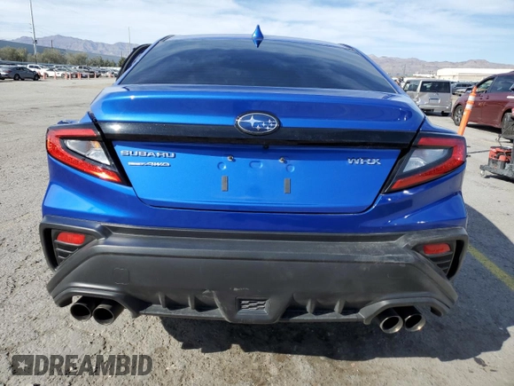 2023 Subaru WRX with VIN JF1VBAB69P8816035, listed as a Copart auction lot 47893105 with 24,422 mi miles and Salvage title. Bid and sale history available at DreamBid. Image 6.