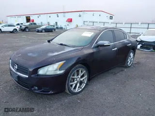 2011 Nissan Maxima 3.5 SV with VIN 1N4AA5AP9BC815704, listed as a IAAI auction lot 41313800 with 93,666 mi miles. Bid and sale history available at carsss.com. Image 2.