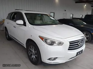 2013 Infiniti JX35 with VIN 5N1AL0MM4DC342673, listed as a IAAI auction lot 41813025 with 125,982 mi miles. Bid and sale history available at carsss.com. Image 1.