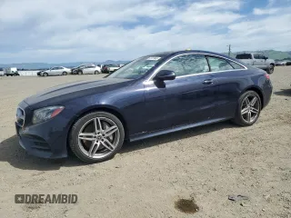 2018 Mercedes-Benz E-Class E 400 with VIN WDD1J6FB5JF027681, listed as a Copart auction lot 52737645 with 25,867 mi miles and Salvage Title. Bid and sale history available at carsss.com. Image 1.