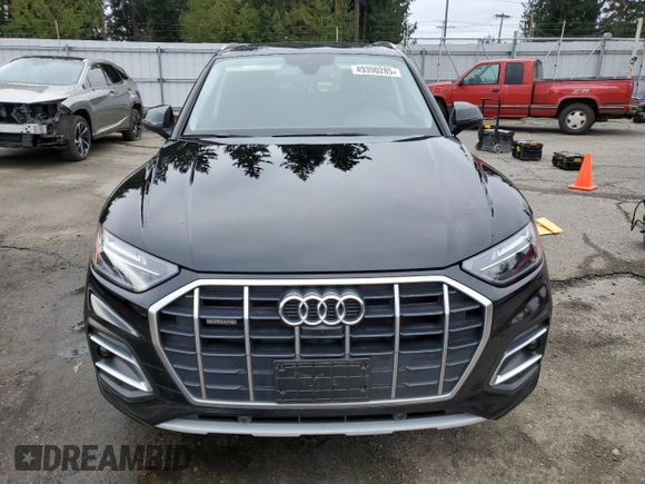 2024 Audi Q5 Premium Plus with VIN WA1BBAFY4R2014436, listed as a Copart auction lot 49390285 with 14,163 mi miles and Salvage title. Bid and sale history available at DreamBid. Image 5.