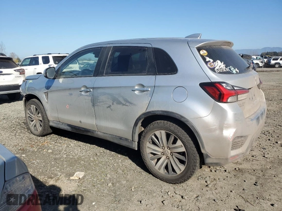 2020 Mitsubishi Outlander Sport ES 2.0 with VIN JA4AR3AU4LU022037, listed as a Copart auction lot 47091985 with 114,974 mi miles and Salvage Title. Bid and sale history available at carsss.com. Image 2.