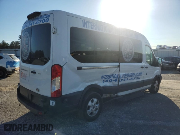 2019 Ford Transit Passenger XL z VIN 1FBAX2CM8KKB18254, wystawiony jako Copart lot #56907515 z przebiegiem 89 829 mil mil oraz Nie do naprawy • Non repairable. Historia ofert i sprzedaży dostępna na DreamBid. Obrazek 3.