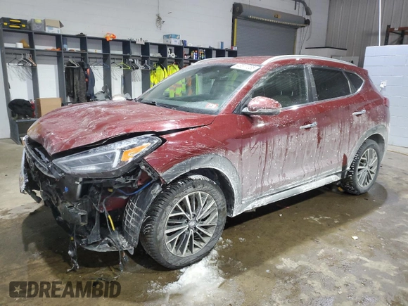 2019 Hyundai Tucson Limited z VIN KM8J3CAL1KU034204, wystawiony jako Copart lot #46511035 z przebiegiem 126 142 mil mil oraz Szkoda całkowita • Salvage title. Historia ofert i sprzedaży dostępna na DreamBid. Obrazek 1.