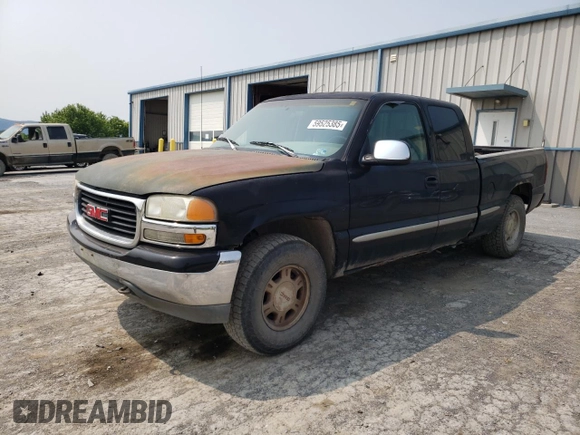 1999 GMC Sierra 1500 SLE z VIN 1GTEK19T1XE525598, wystawiony jako Copart lot #59525385 z przebiegiem 201 067 mil mil oraz Czysty tytuł • Clean title. Historia ofert i sprzedaży dostępna na DreamBid. Obrazek 1.