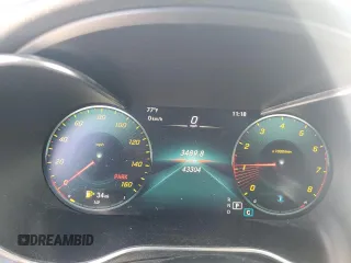 2021 Mercedes-Benz GLC 300 with VIN W1N0G8DB8MV270973, listed as a Copart auction lot 57184335 with 43,304 mi miles and Salvage title. Bid and sale history available at DreamBid. Image 9.