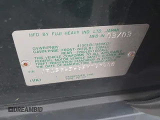 2003 Subaru Forester X with VIN JF1SG63663H769668, listed as a IAAI auction lot 41717060 with 50,428 mi miles. Bid and sale history available at carsss.com. Image 9.